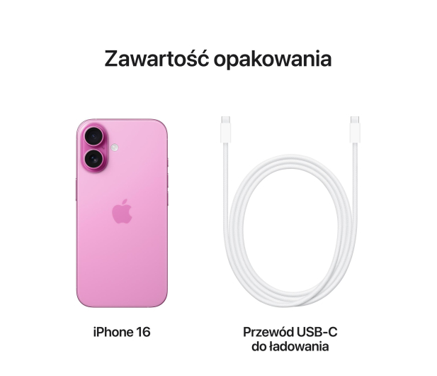 APPLE iPhone 16 128GB Różowy - 1277919 - zdjęcie 9